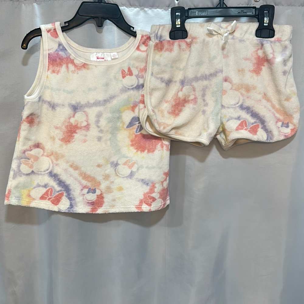 Disney Junior Minnie Mouse towel cloth shorts & tank set